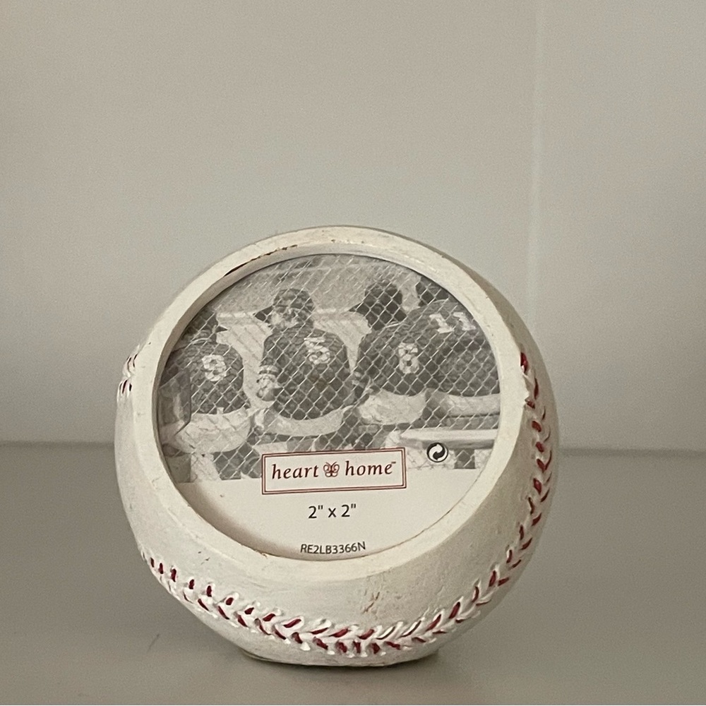 Baseball Shaped Picture Frame